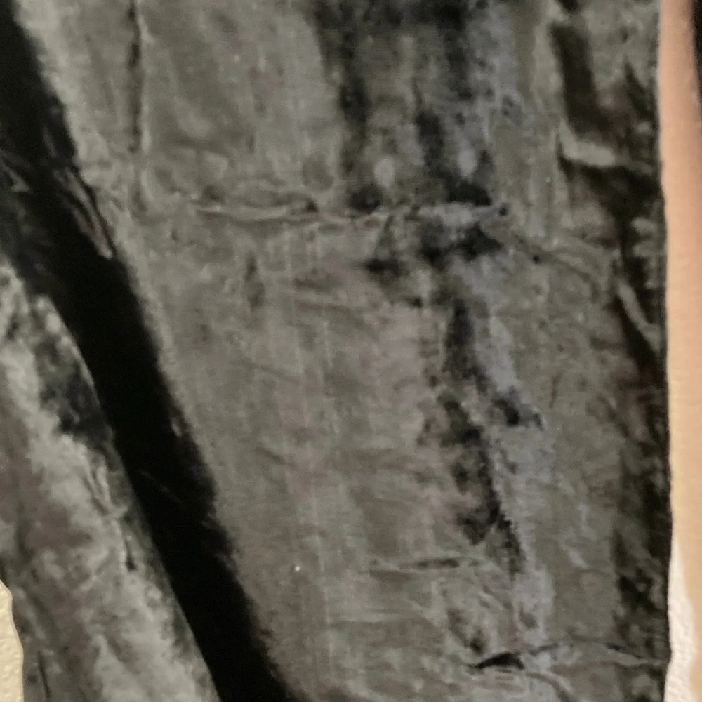 Black crushed velvet Women's Scarf with silky lining whimsigoth glamour dramatic